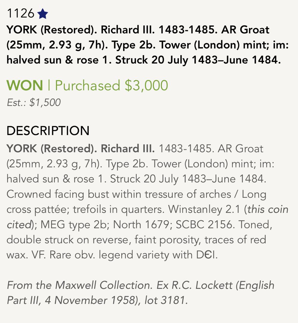 Great Britain Richard III groat  coin collectible - Main Image 3