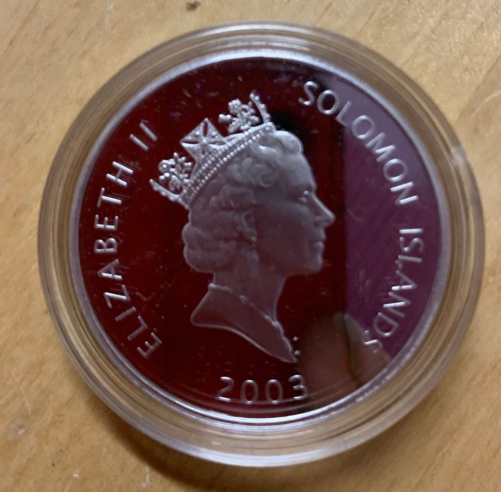 Spitfire Solomon Islands  coin collectible - Main Image 2