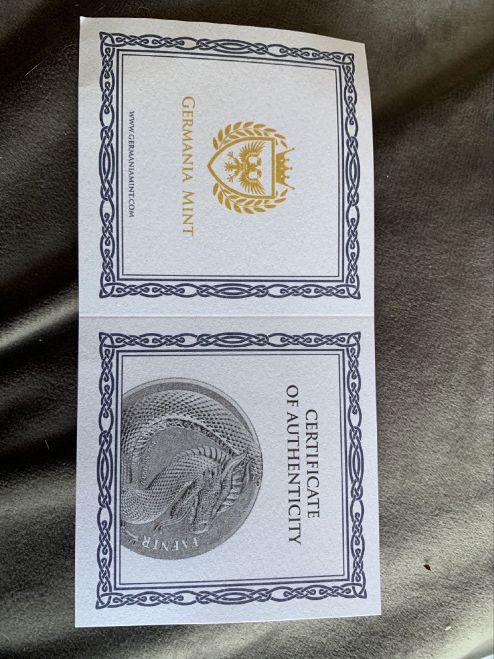 Germania Beasts Fafnir Dragon  coin collectible - Main Image 3