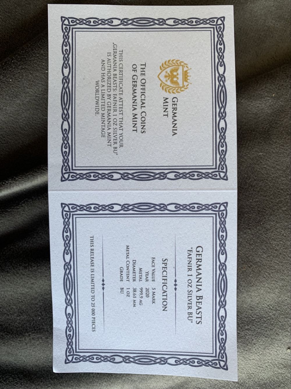 Germania Beasts Fafnir Dragon  coin collectible - Main Image 4