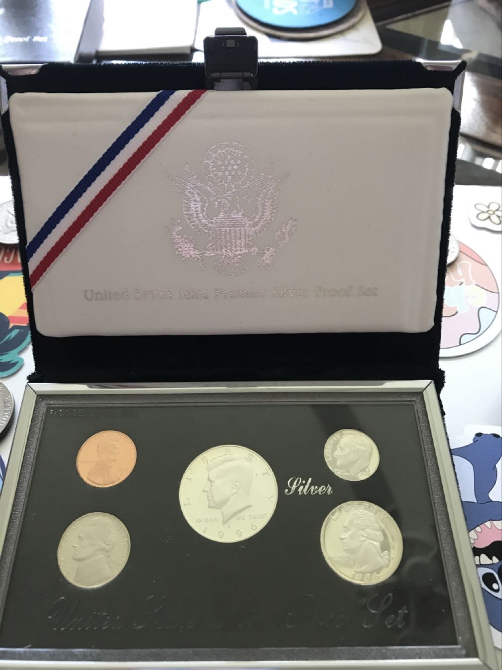 1996 US Mint Premier Silver Proof Set  coin collectible - Main Image 2