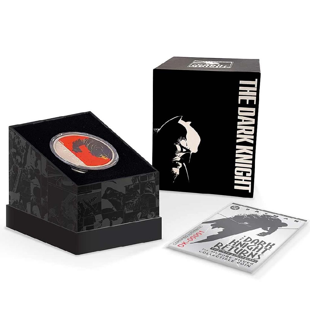 2016 Fiji 2oz Silver Proof Batman: The Dark Knight Returns  coin collectible - Main Image 2