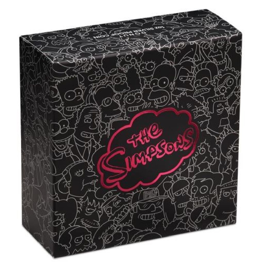 2019 Tuvalu 1oz Silver ”Simpsons” Donut Proof  coin collectible - Main Image 2