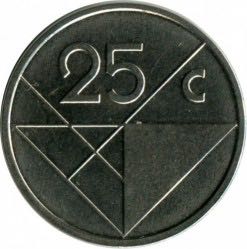 Aruba $0.25 Cents Coin  coin collectible - Main Image 2