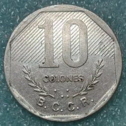 Costa Rica 10 Colones, 1992  coin collectible - Main Image 2