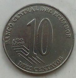 1-Ecuador 10 Centavos, 2000  coin collectible - Main Image 2