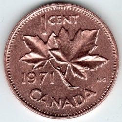 Canada 1 Cent, 1971  coin collectible - Main Image 1