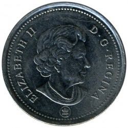 Canada 25 cents, 2008 - RCMP Logo  coin collectible - Main Image 2