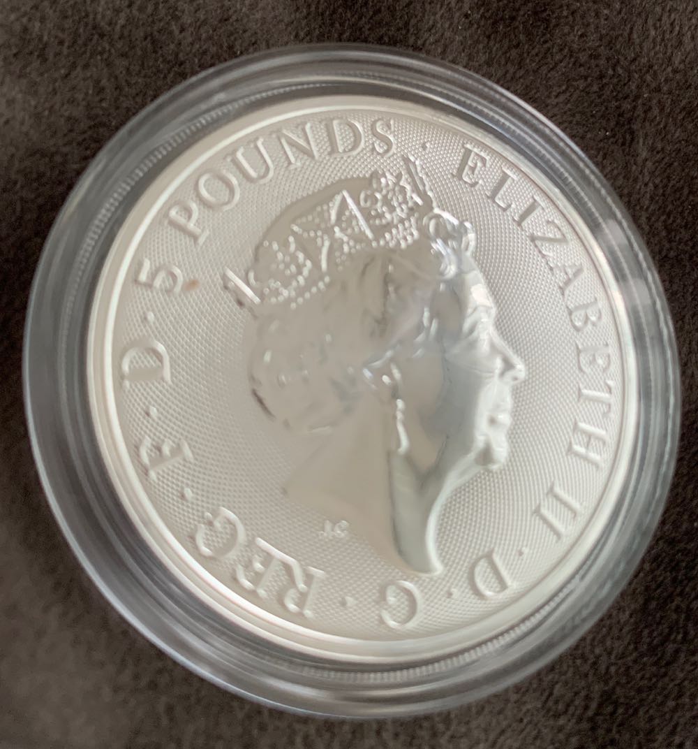Queens Beast Greyhound 2 Oz   coin collectible - Main Image 2