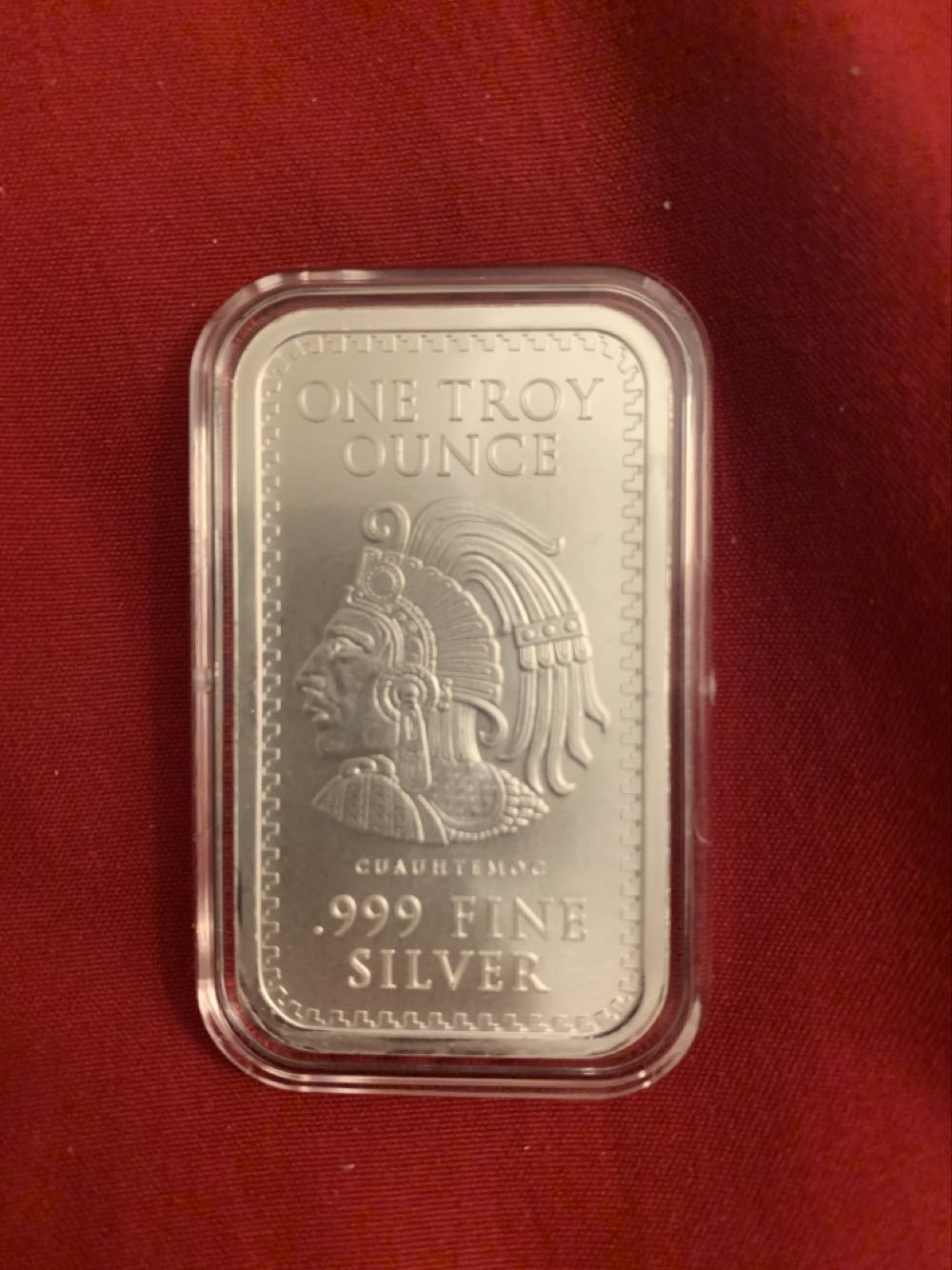 Aztec Silver Bar  coin collectible - Main Image 2