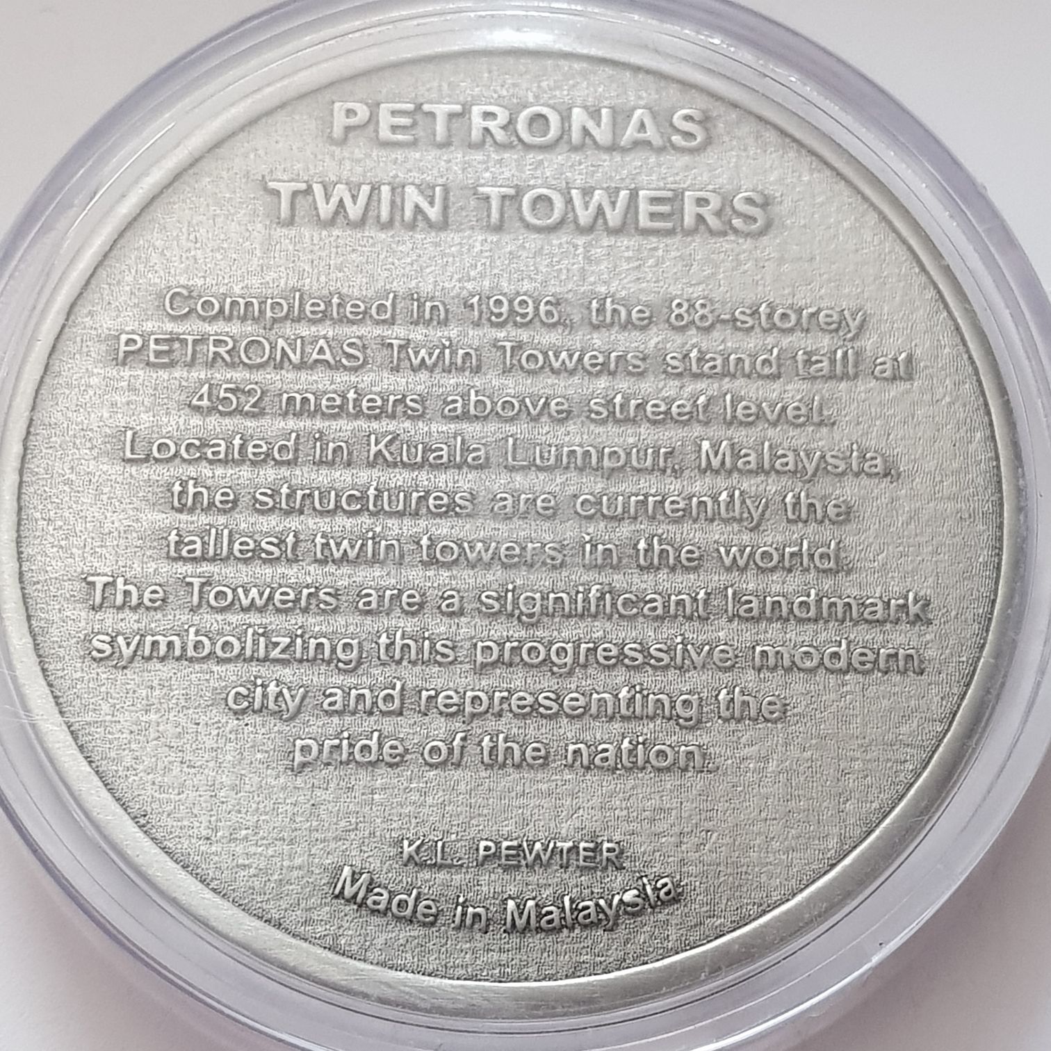 Petronas Twin Towers  coin collectible - Main Image 2