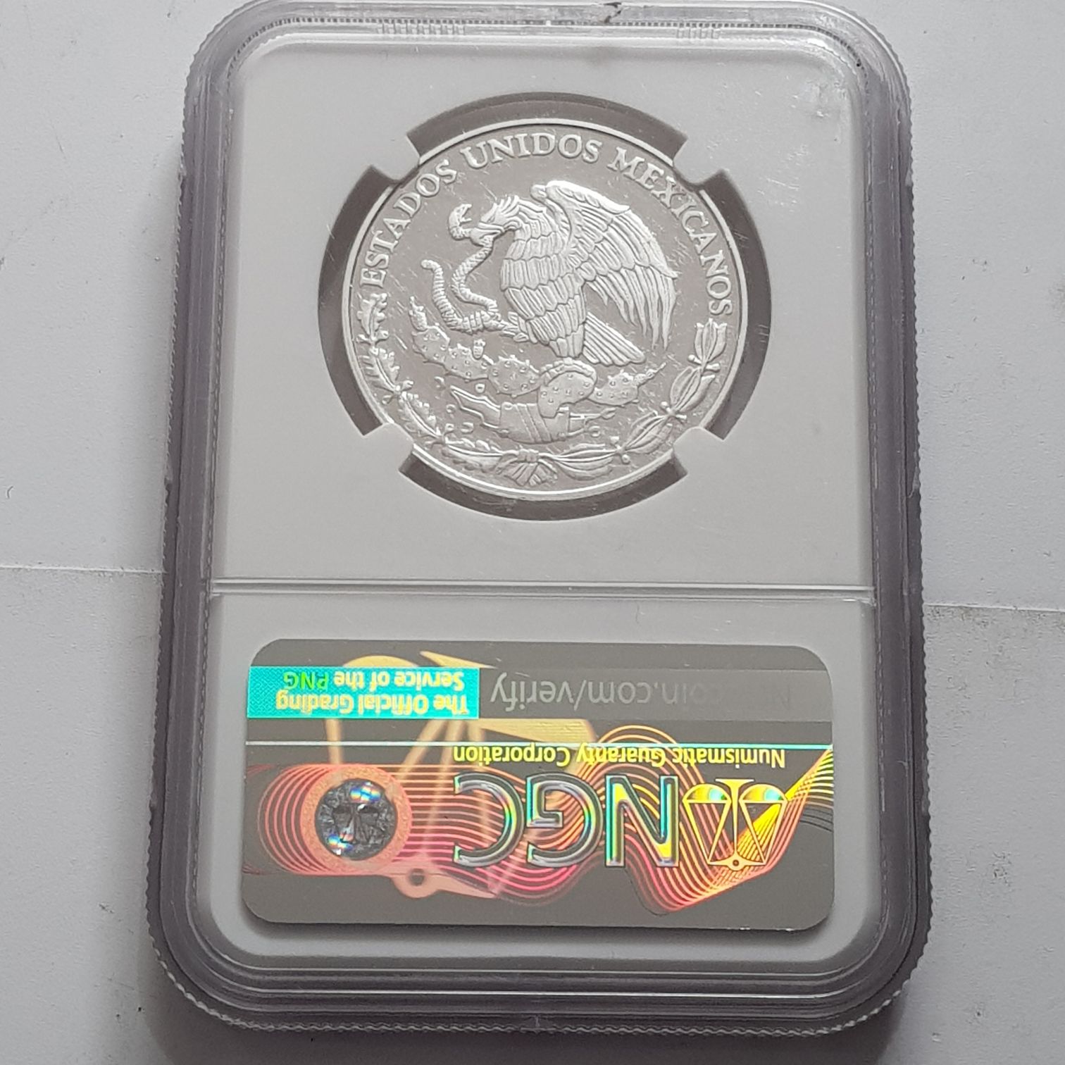 5 Pesos Reforma Monetaria ( Certificada)  coin collectible - Main Image 2