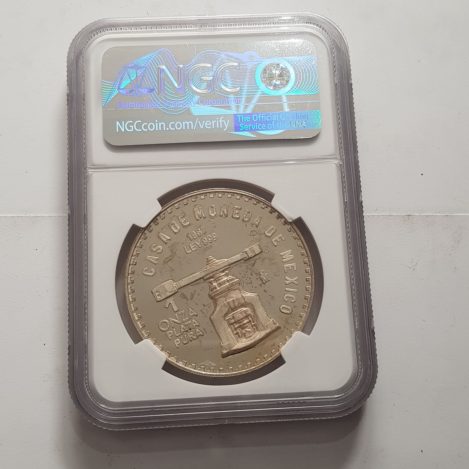 México Onza/ USA Constitución ( Certificada )  coin collectible - Main Image 2