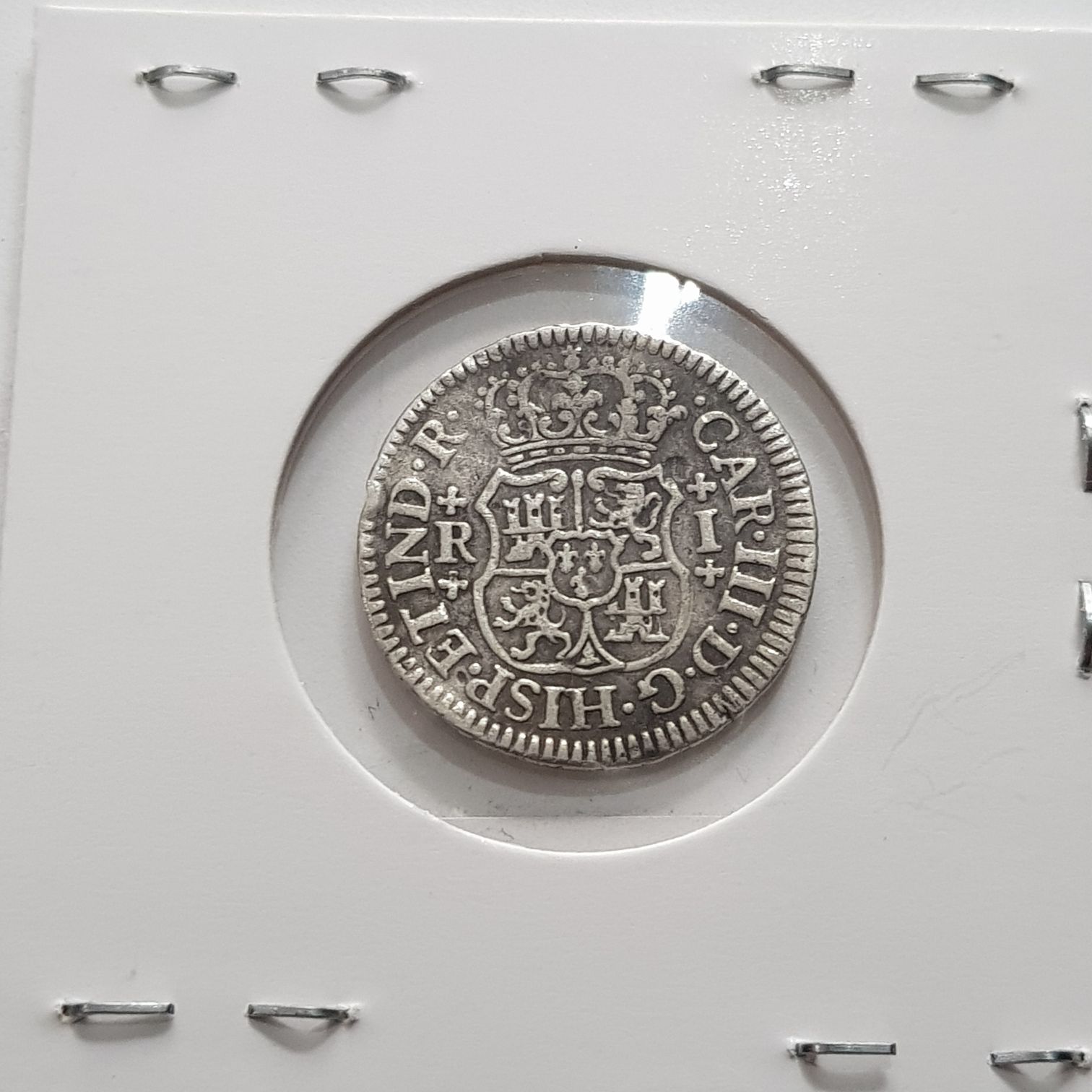 1 Real Carolus III  coin collectible - Main Image 2