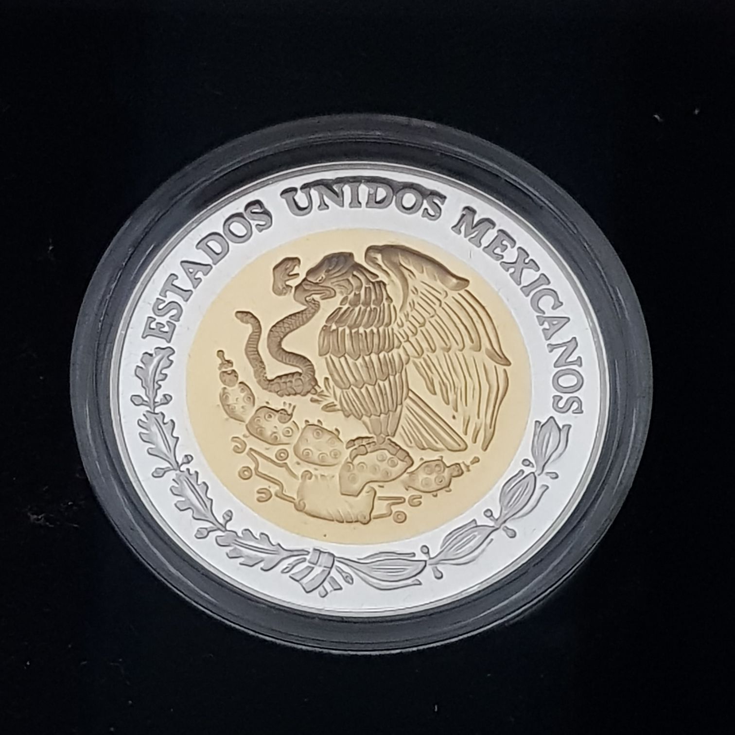 100 Pesos Tlaxcala Etapa I ( Oro Y Plata )  coin collectible - Main Image 2