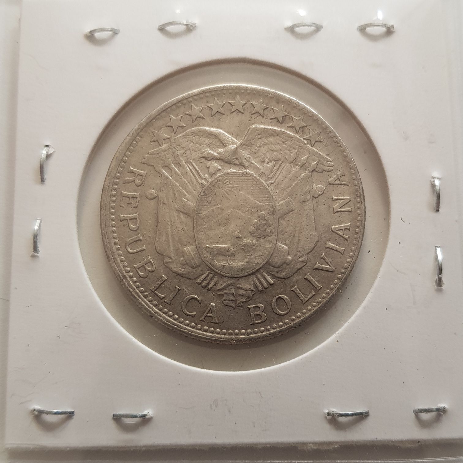 Medio Boliviano ( .50 Centavos )  coin collectible - Main Image 2