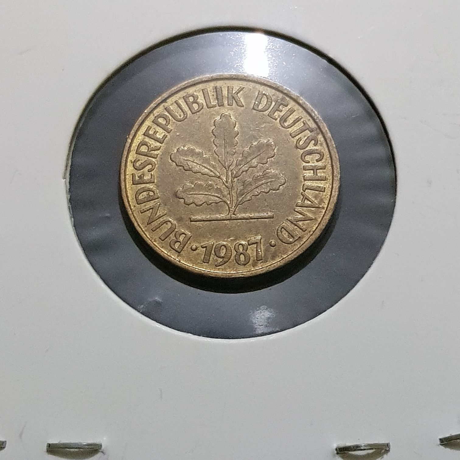 1980-G German 1 Pfennig  coin collectible - Main Image 2