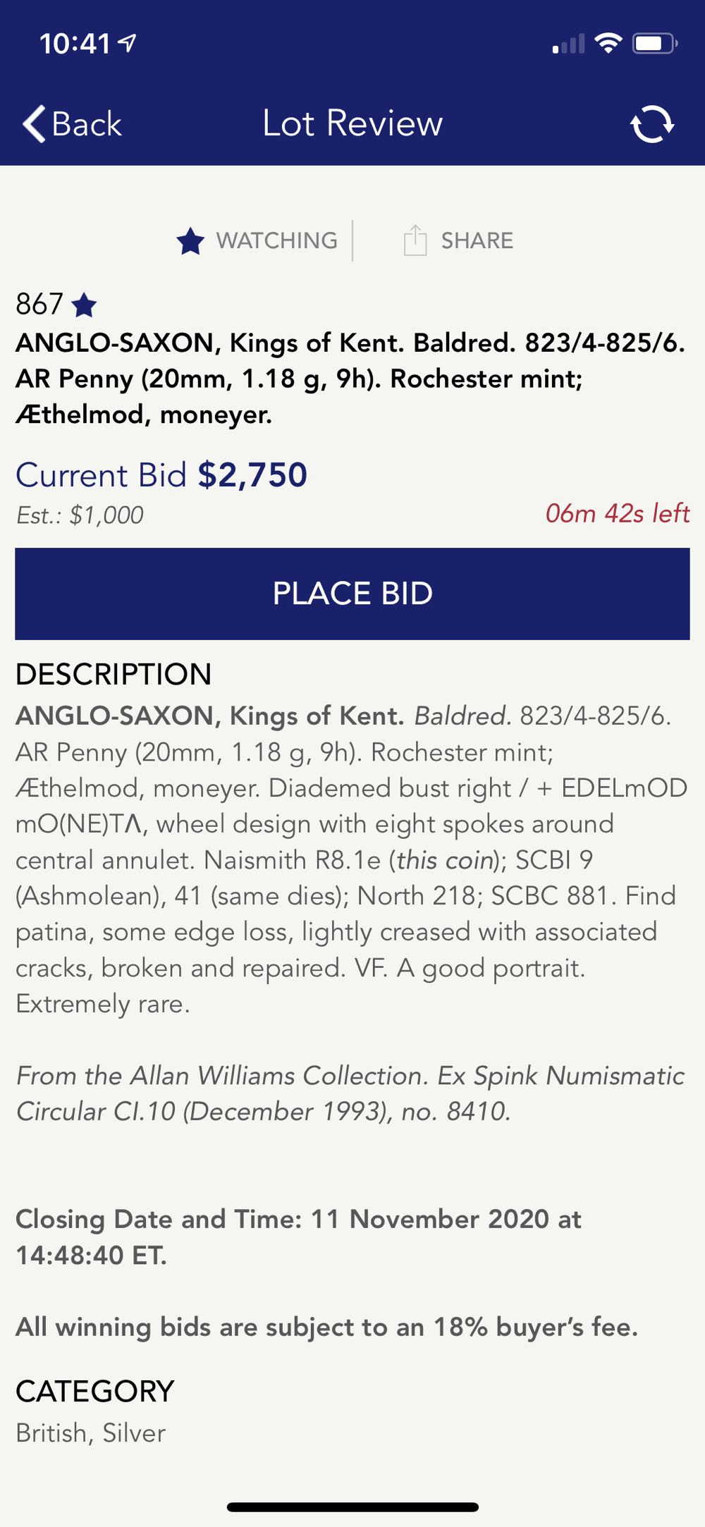 Great Britain, Anglo-Saxon, Baldred  coin collectible - Main Image 4