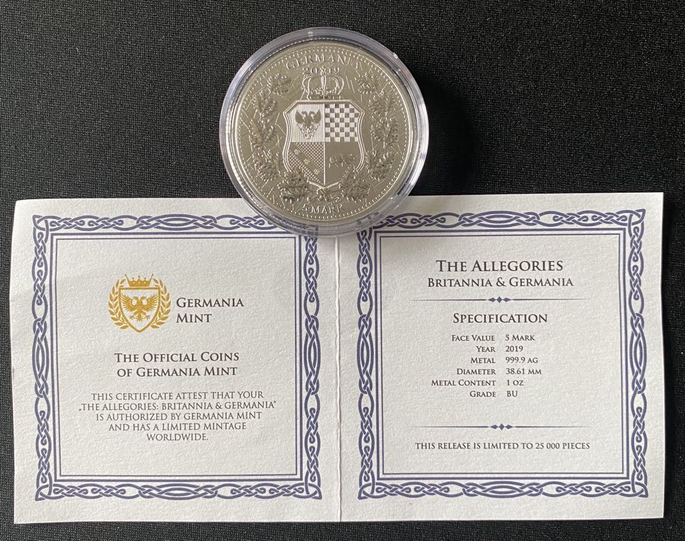 GRM - Allegories:  Britannia & Germania  coin collectible - Main Image 4