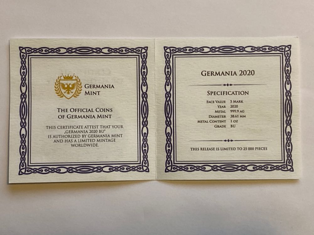 GRM - Germania & Double Headed Eagle  coin collectible - Main Image 4