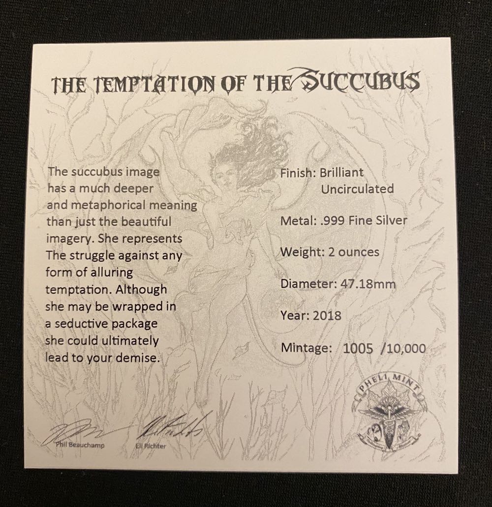 PM - Temptation of the Succubus  coin collectible - Main Image 4