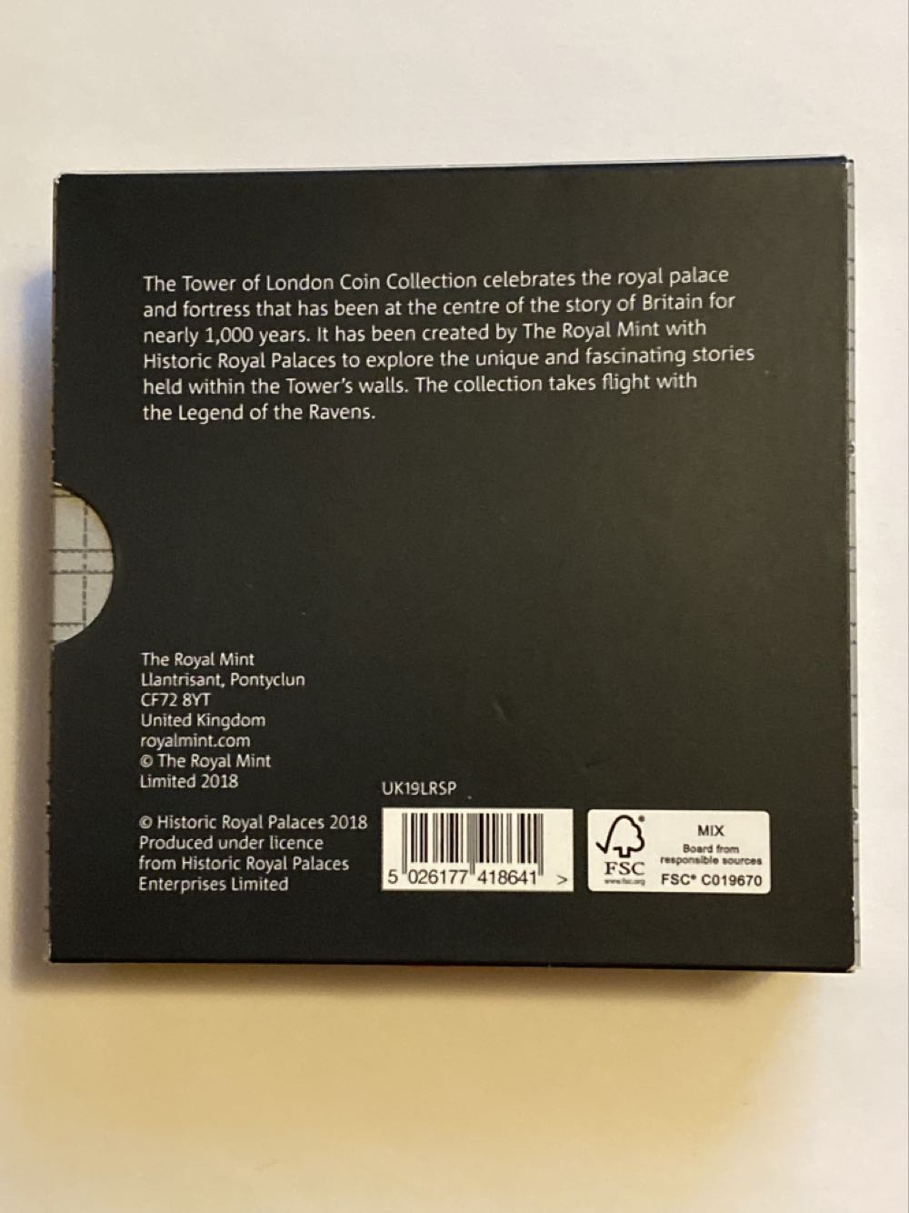 RM - Tower of London Legend Of The Ravens  coin collectible [Barcode 5026177418641] - Main Image 4