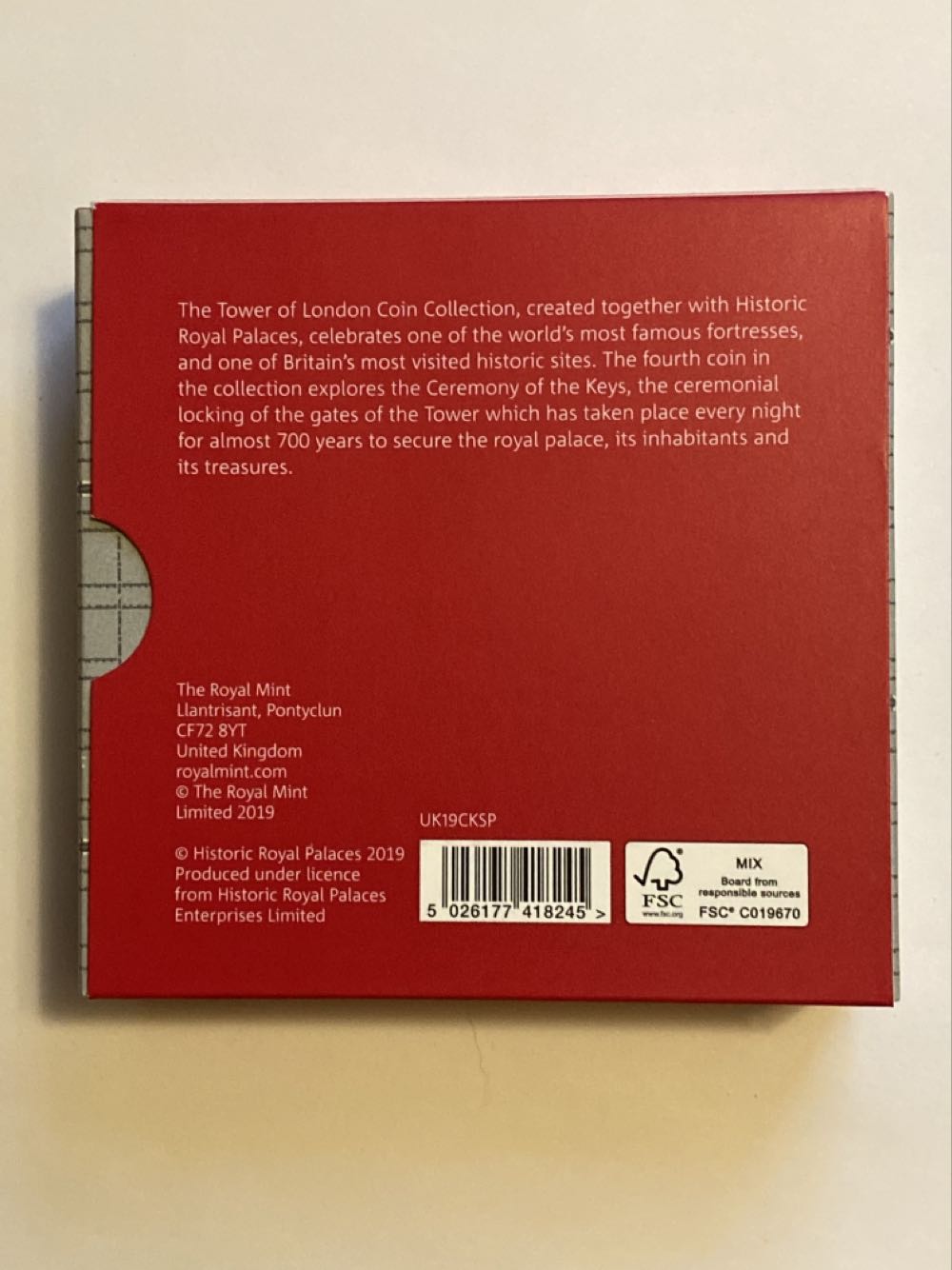 RM - Tower of London Ceremony of the Keys  coin collectible [Barcode 5026177418245] - Main Image 4