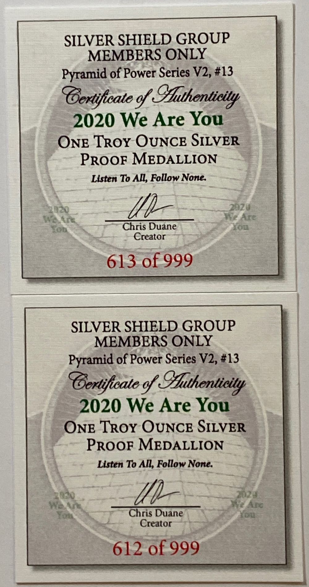 SS - We Are You  coin collectible - Main Image 2