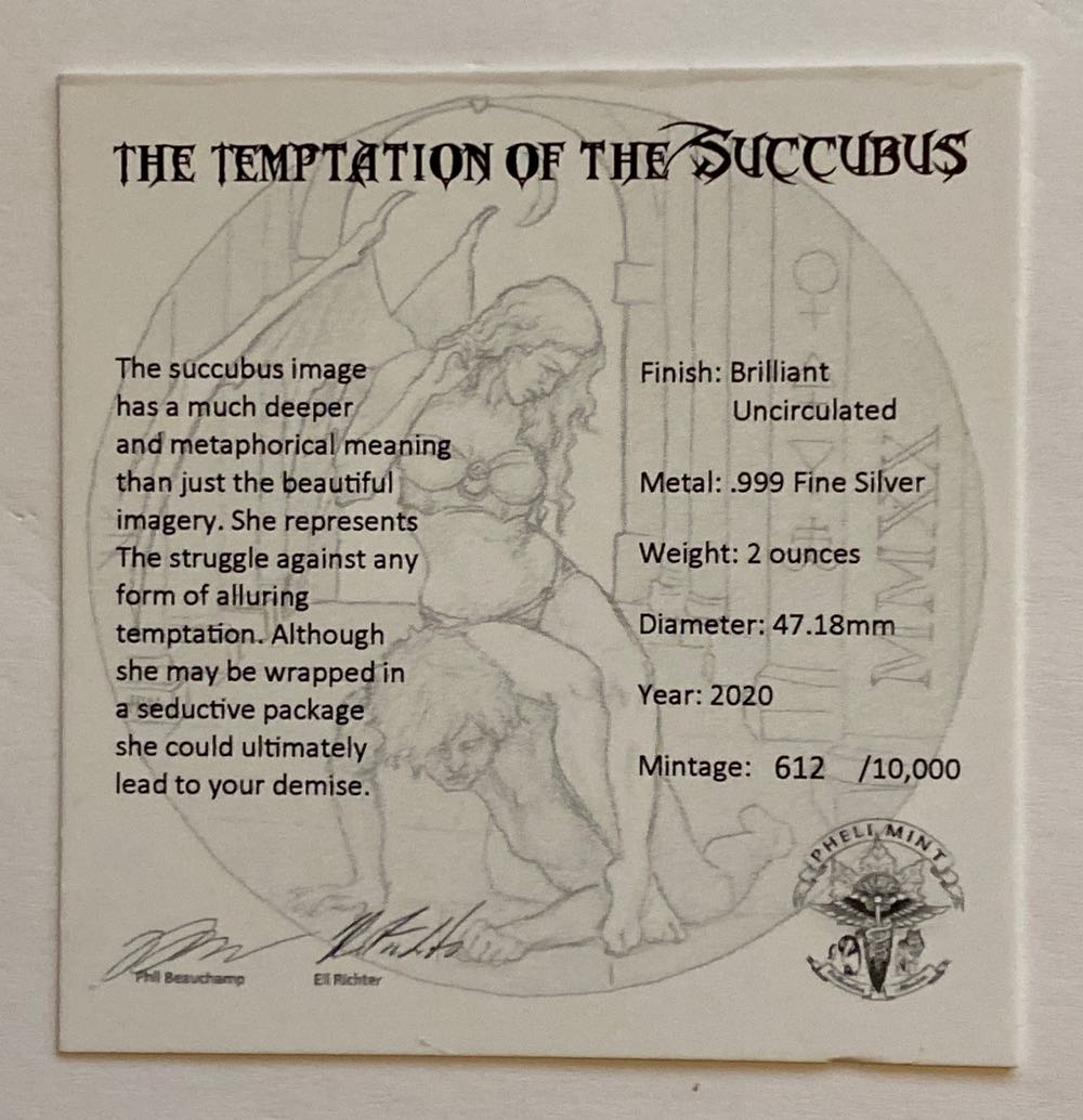 PM - Temptation of the Succubus  coin collectible - Main Image 3
