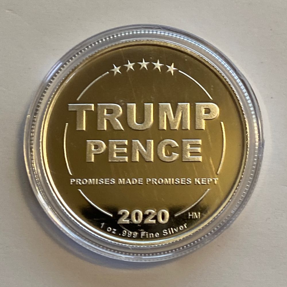 DCC - President Trump Hugging Flag  coin collectible - Main Image 2