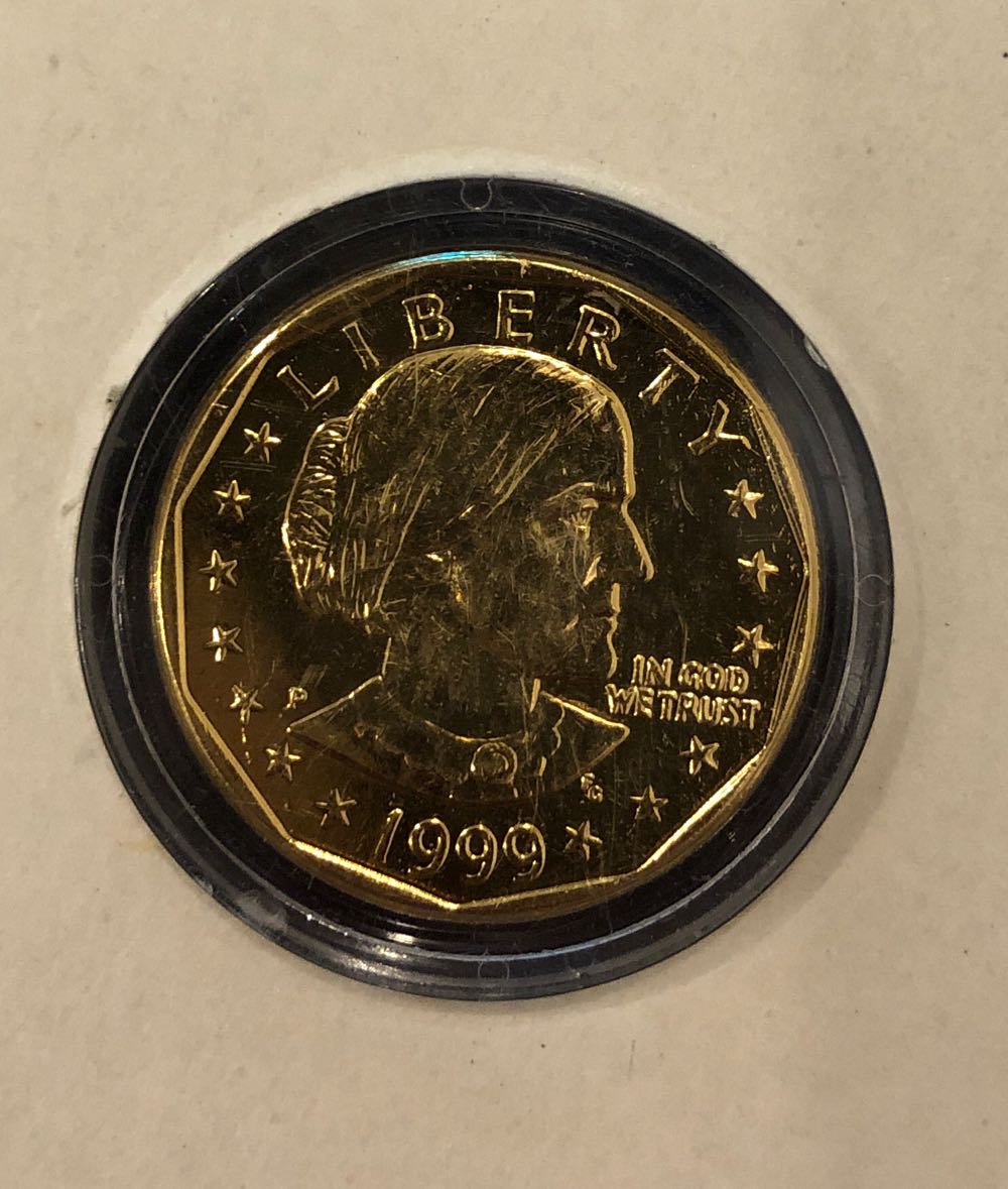 24Kt Gold Plates One Dollar Coin  coin collectible - Main Image 2