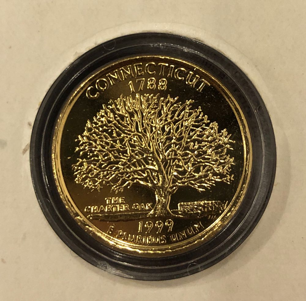 24Kt Gold Plated Quarter Dollar  coin collectible - Main Image 2