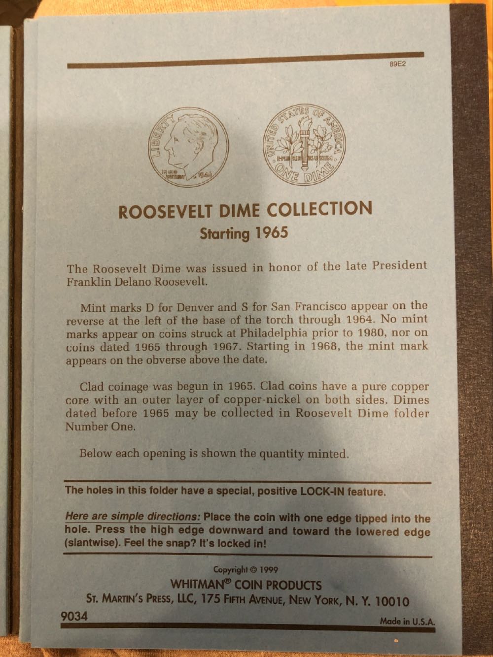 Roosevelt Dimes Collection 1965-1999  coin collectible - Main Image 4