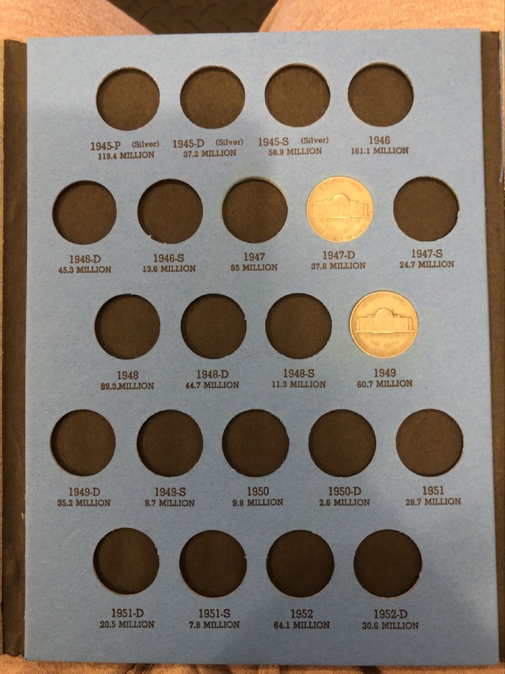 Jefferson Nickels Collection 1938-1961  coin collectible - Main Image 2