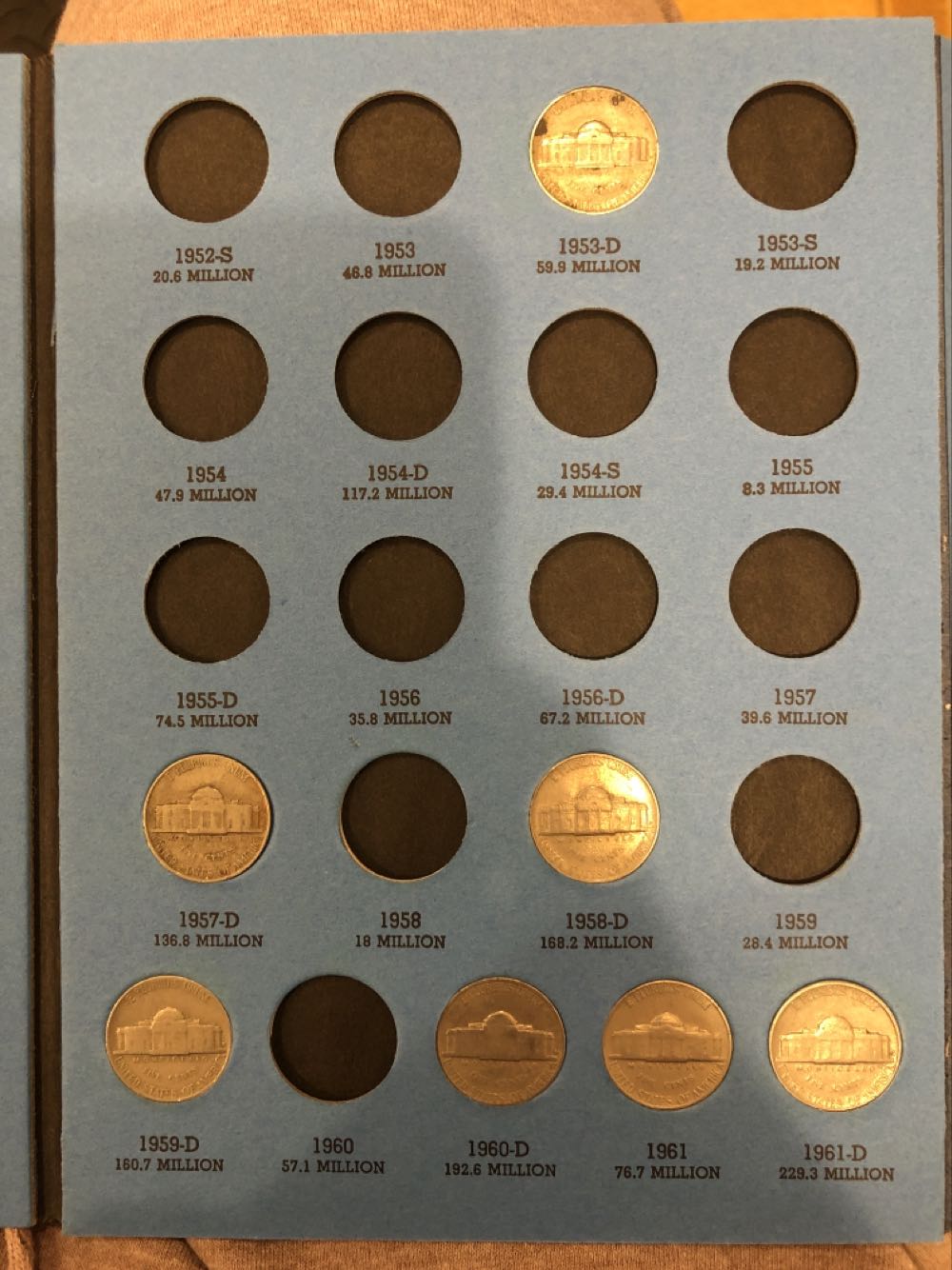 Jefferson Nickels Collection 1938-1961  coin collectible - Main Image 3