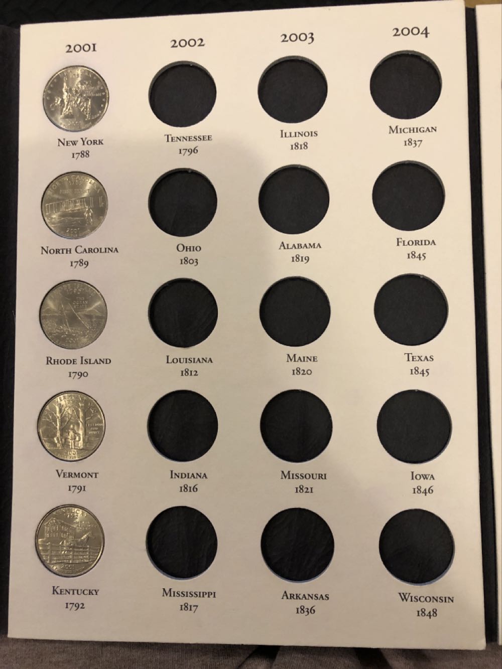 50 State Commemorative Quarter Holder  coin collectible - Main Image 3