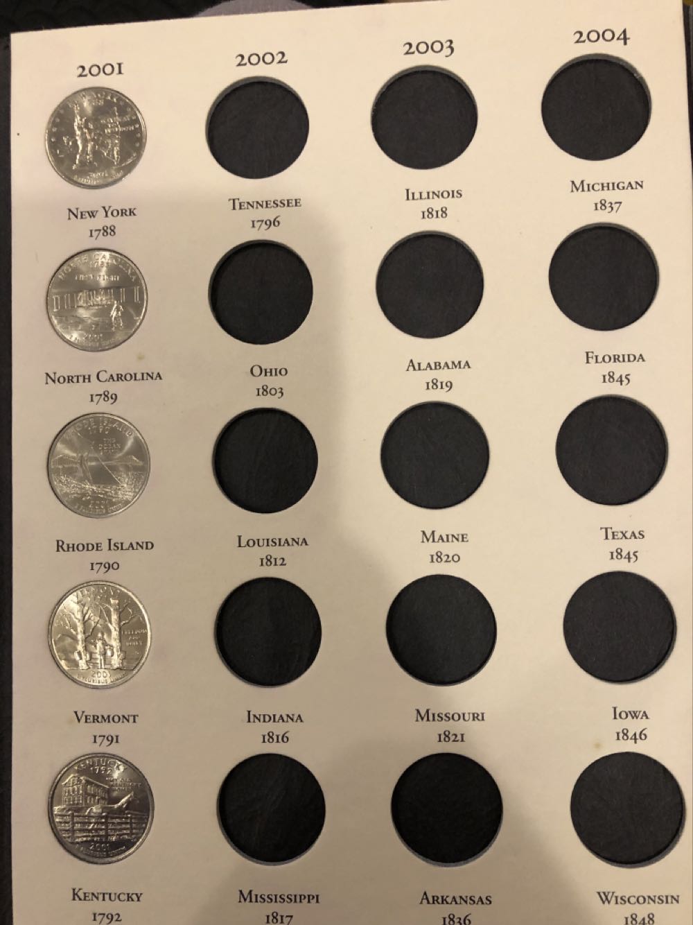 Fifty State Commemorative Quarters 1999-2008  coin collectible - Main Image 3
