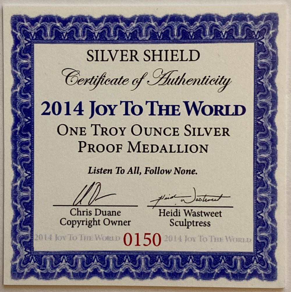 SS - Joy to the World  coin collectible - Main Image 2