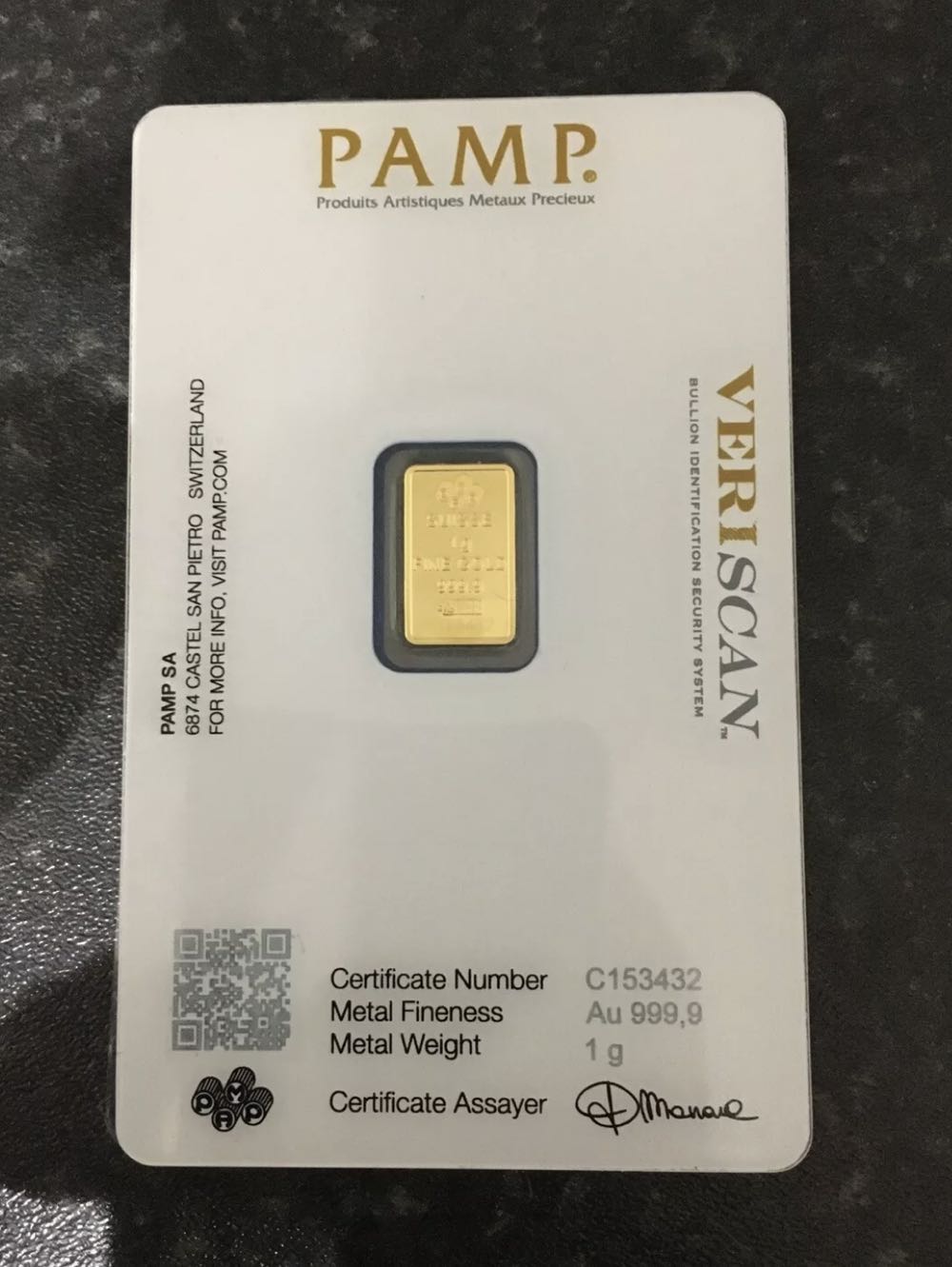 Pamp Suisse Ingot Bar  coin collectible - Main Image 2