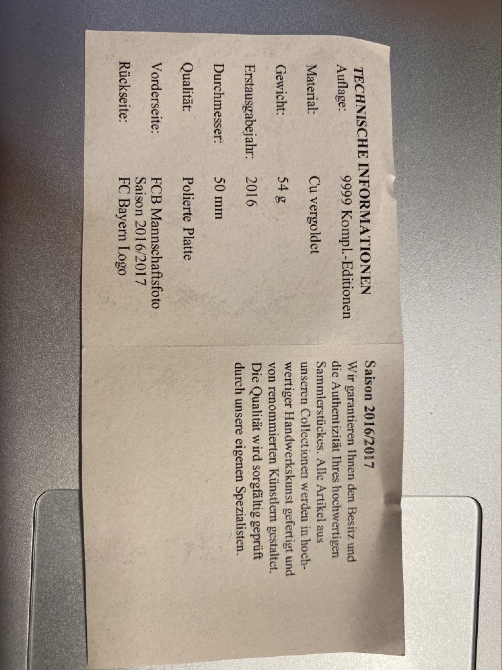 Deutscher Rekordmeister FCB  coin collectible - Main Image 4