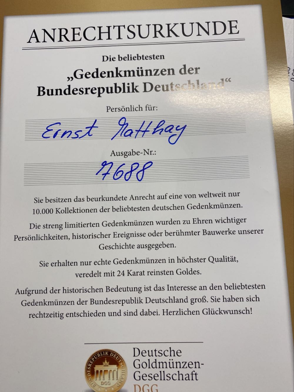 Gedenkmünze der Bundesrepublik Deutschland  coin collectible - Main Image 2