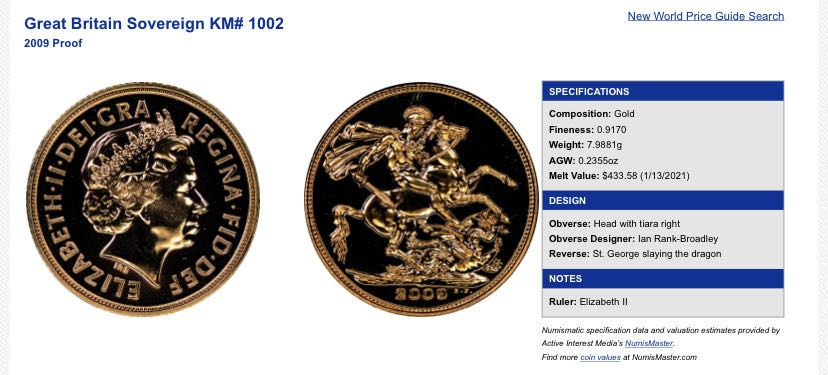 2009 Full Sovereign Ultra Cameo  coin collectible - Main Image 3