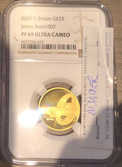 2020 James Bond 1/4oz Series 1  coin collectible - Main Image 3