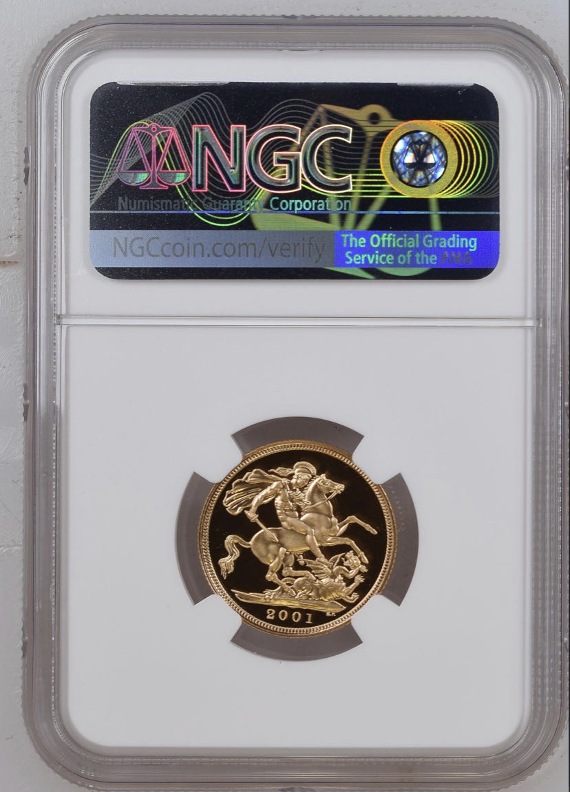 2001 Full Sovereign PR69 Ultra Cameo  coin collectible - Main Image 2