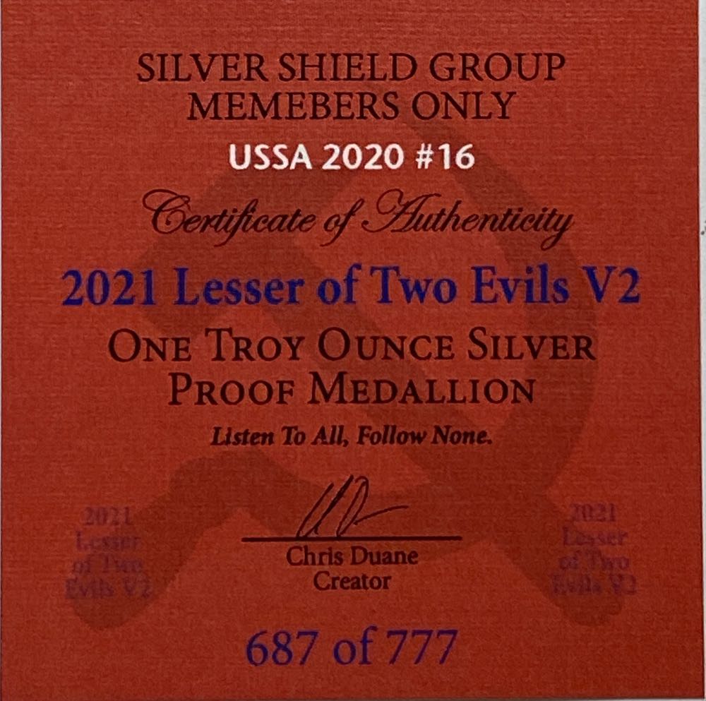 SS - Lesser of Two Evils V2  coin collectible - Main Image 2