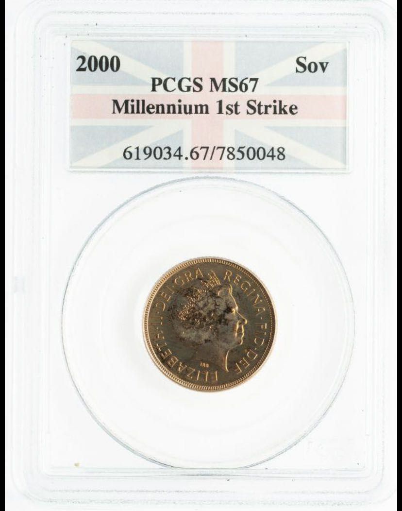 2000 Full Sovereign PCGS MS67  coin collectible - Main Image 2