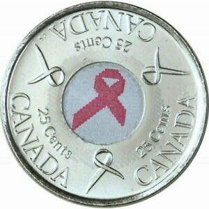 Canada 25 Cents (Pink Ribbon) coin collectible - Main Image 1