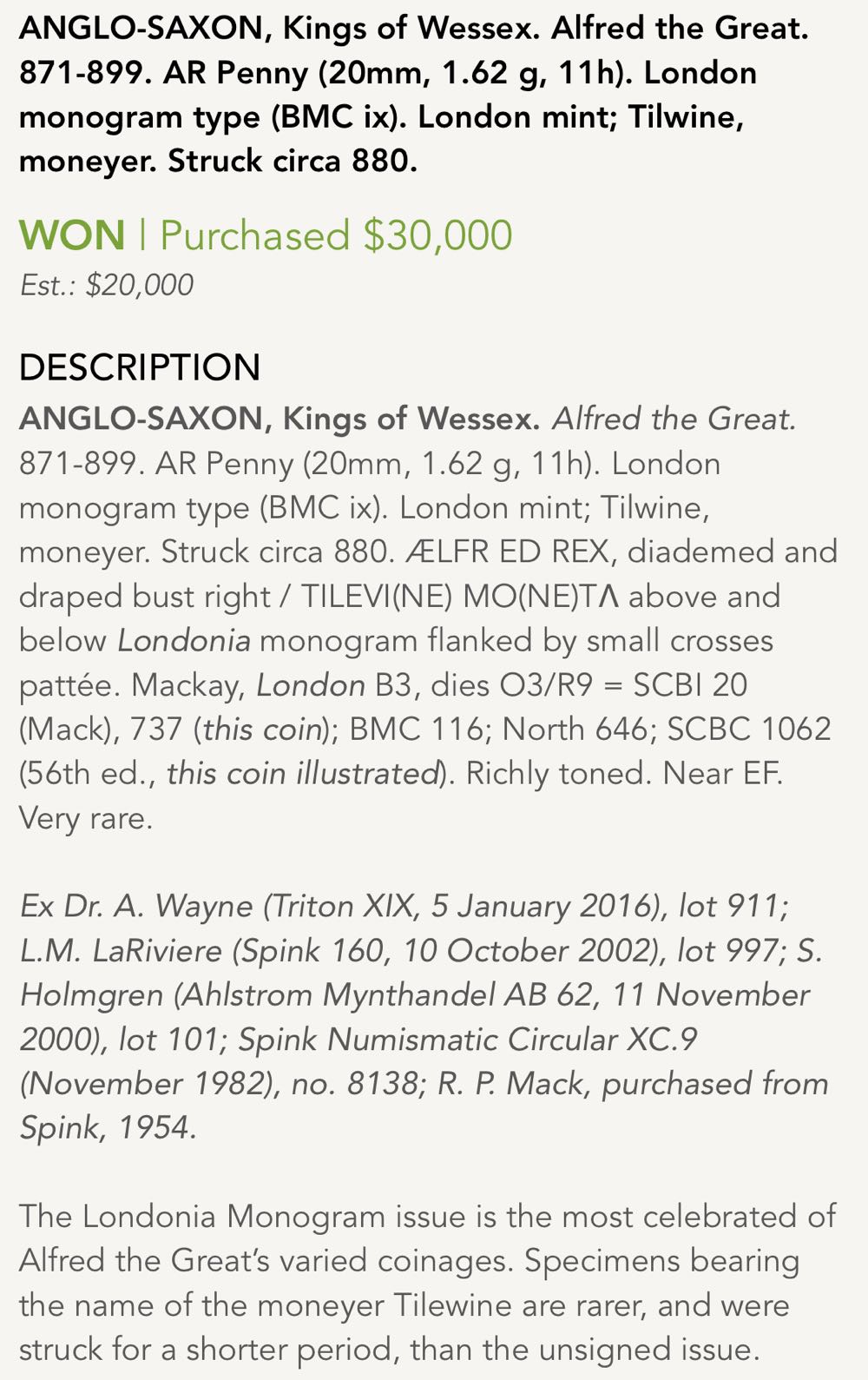 Great Britain, Anglo-Saxon, Alfred the Great  coin collectible - Main Image 3