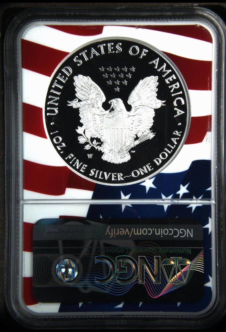 2020 W V75 Silver Eagle  coin collectible - Main Image 2
