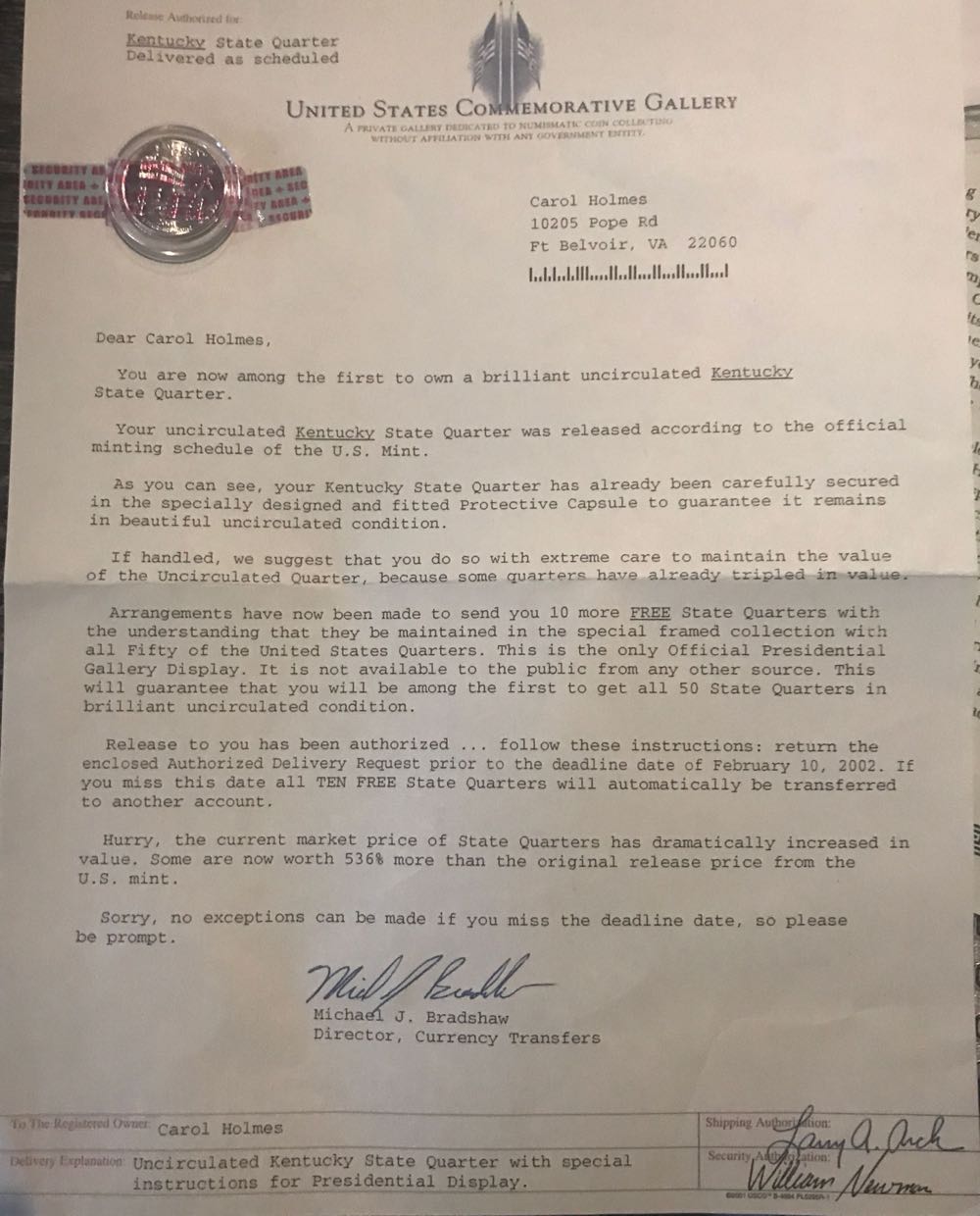 Florida National Park Quarter S  coin collectible - Main Image 3